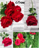 Роза искусственная 63 см