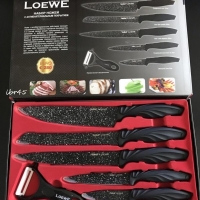Набор из 6 ножей с антибактериальным покрытием LOEWE_Новая цена 