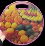 Дочка разделочная пластиковая разные фрукты 35 см