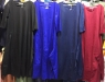 Платье SIZE PLUS трикотаж длинное темно-синее RH122