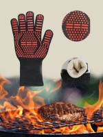 Огнеупорная термостойкая двухсторонняя перчатка для барбекю