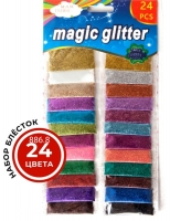 Набор блёсток 24 цвета MAGIC GLITTER