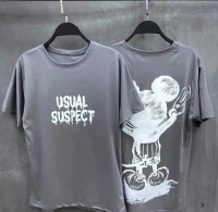 Мужская футболка Микки USUAL SUSPECT темно-серая SN