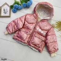 Детская курточка глянцевая розовая iLg34