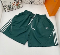 Мужские болоневые шорты зеленые  D107