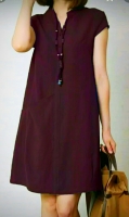 Платье барби с карманом Бордо RH122