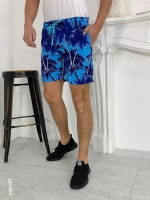 Мужские шорты пальмы Синие VD107