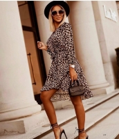 Платье леопардовое с поясом A133 EX99