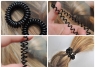 Силиконовые резинки пружинки для волос набор из 5 штук
