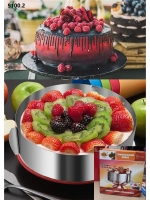 Раздвижное кондитерское кольцо для выпечки торта и форма для салатов 16-30 см Новая цена