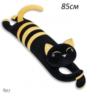 Игрушка-подушка черный кот 85см