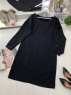 Туника-платье с молнией сбоку черная RH06 KS112*Новая цена