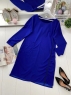 Туника-платье с молнией сбоку яр-синяя KS112 RH06
