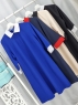 Платье классика SIZE PLUS синее с белым воротничком RH06 11.23