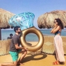 Гигантское надувное обручальное кольцо с бриллиантом 154х106